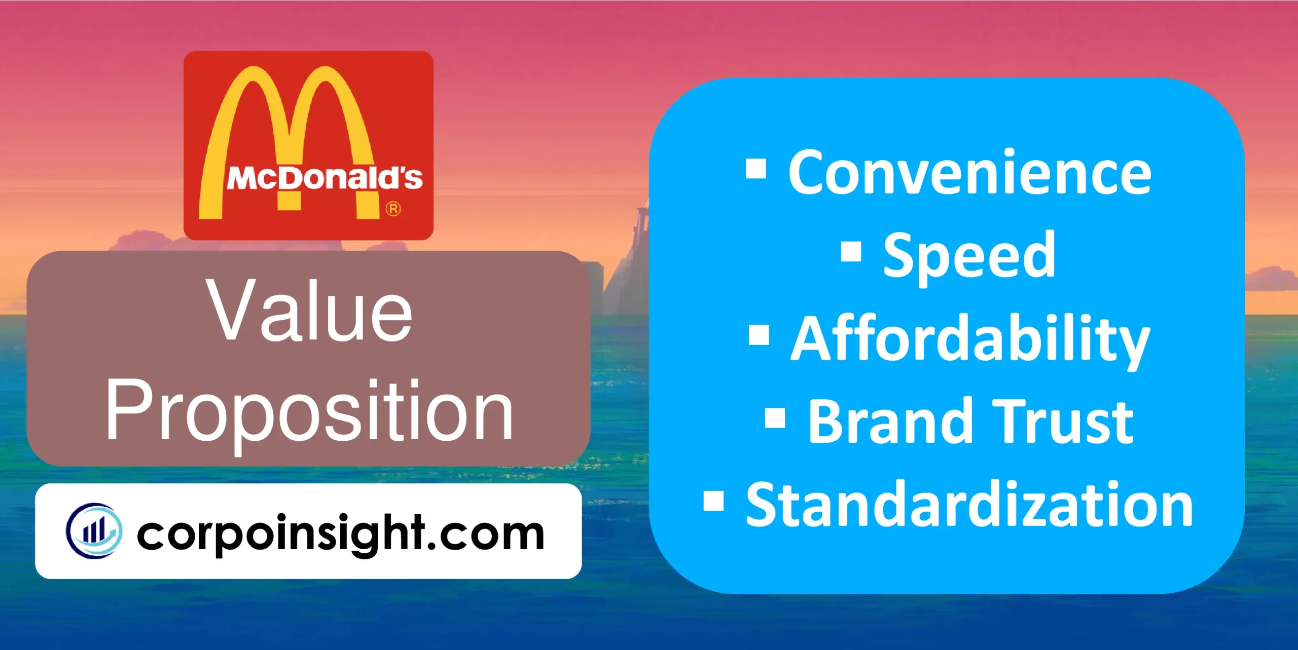 Value Proposition of McDonald's